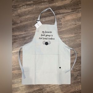 Girl Scouts cooking/baking apron “My favorite food group is Girl Scout cookies”